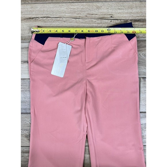 NWT Vero Moda Orlando Grace Palazzo Career Peach Pants Flared Leg  Sz 8 Career - Picture 3 of 13